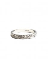 Anello diamantato bianco
