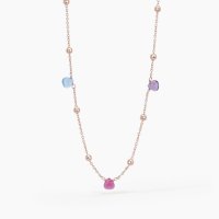 Collana con pietre colorate