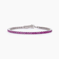 Bracciale tennis rosa