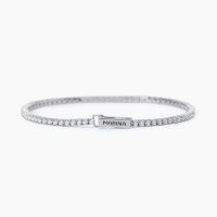 Bracciale tennis bianco piccolo da uomo