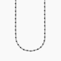 Collana con pietre nere da uomo