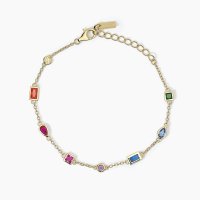 Bracciale multicolor dorato