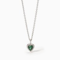 Girocollo con cuore verde grande