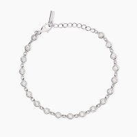 Bracciale con pietre bianche