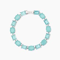 Bracciale con pietre azzurre