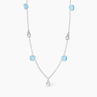 Girocollo pietre azzurre