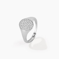 Anello chevalière argento