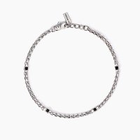 Bracciale catena con pietre da uomo
