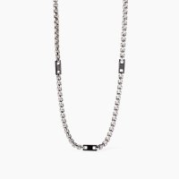 Collana con elementi bruniti da uomo
