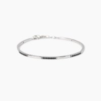 Bracciale con piastre e zirconi