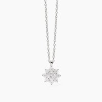 Girocollo con fiore bianco