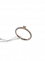 Anello solitario bollicine rosa