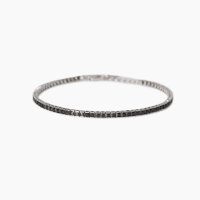 Bracciale tennis pietre nere da uomo