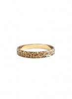 Anello diamantato giallo