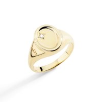 Anello sigillo giallo