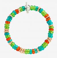 Bracciale rondelle argento dorato