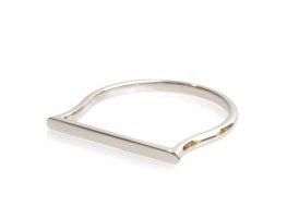 Anello barretta bianco