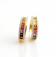 Orecchini rainbow grandi