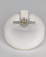 Anello diamante giallo
