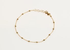Bracciale bollicine giallo diamantato