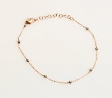 Bracciale bollicine rosa e bianco