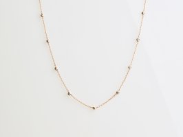 Collana bollicine diamantata rosa