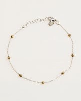 Bracciale bollicine bianco e giallo