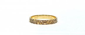 Anello diamantato giallo
