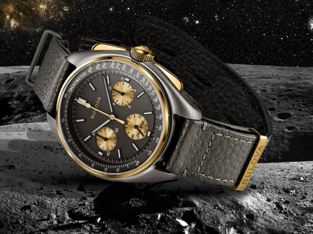 Bulova Lunar Pilot Orologio Uomo 98A305 | Analogico In Acciaio | Quadrante Bianco 43mm | Ispirato Alla Luna | Marca Iconica